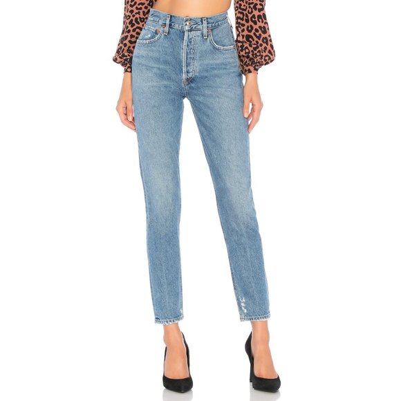 Agolde Denim - Agolde Jamie High Rise Classic Jean In Passenger